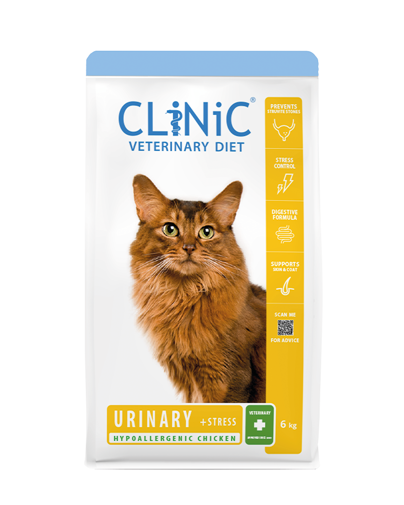 CliNiC Veterinary Diet cat urinary + stress kip 6kg