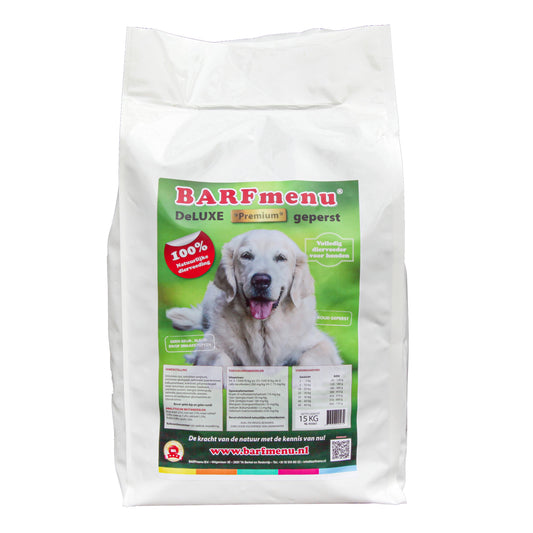 BARFmenu hond deluxe premium geperst zak 15kg