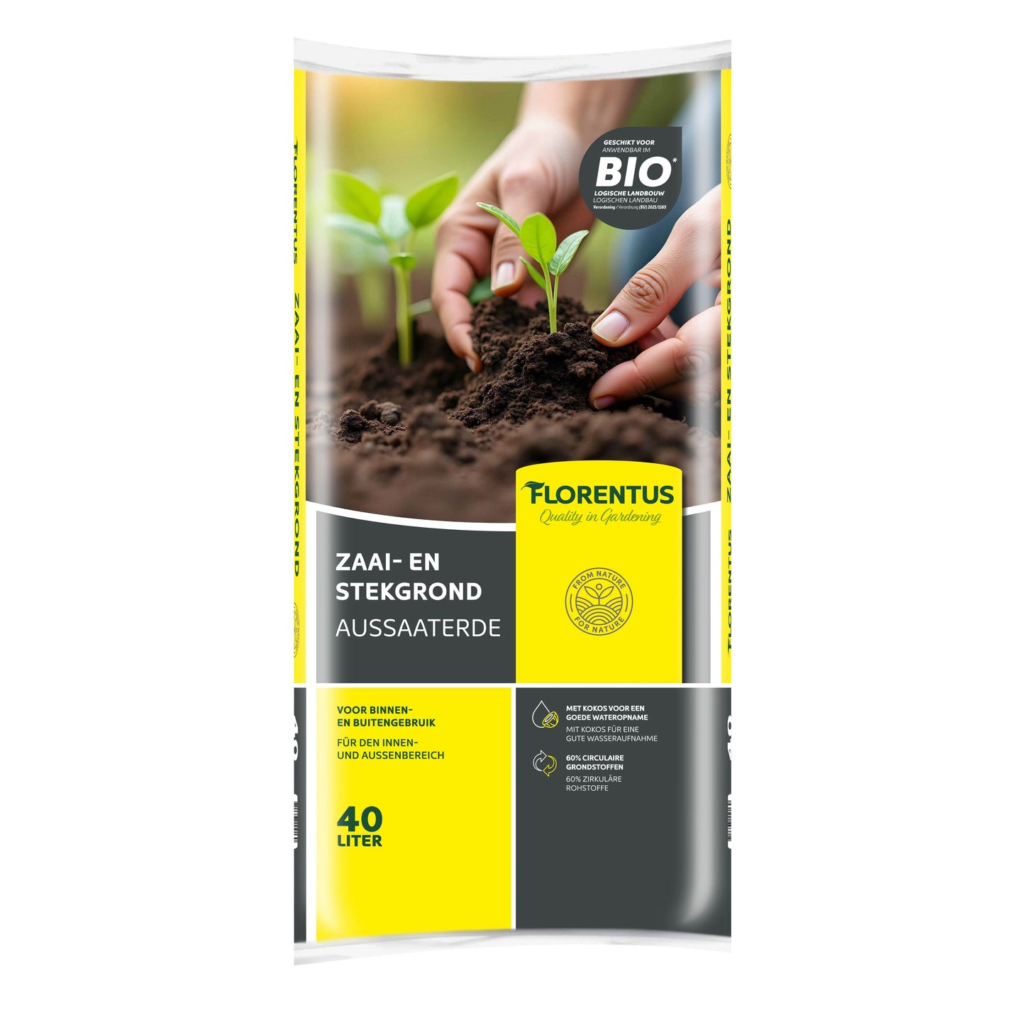 Zaai- en stekpotgrond (60 zakken van 40L)
